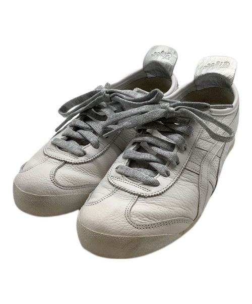 Onitsuka Tiger（オニツカタイガー）Onitsuka Tiger (オニツカタイガー) スニーカー ホワイト×シルバー サイズ:23.5の古着・服飾アイテム