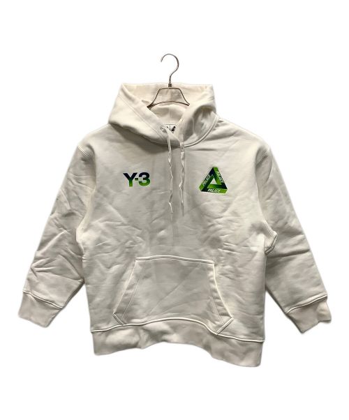 Y-3（ワイスリー）Y-3 (ワイスリー) PALACE (パレス) プルオーバーパーカー ホワイト サイズ:Ｌの古着・服飾アイテム