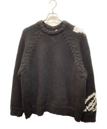 Y-3×PALACE（ワイスリー×パレス）の古着「Skeleton Knit Sweatshirt」｜ブラック