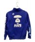 Aape BY A BATHING APE (エーエイプ バイ アベイシングエイプ) APE FACE QUARTER-ZIP SWEATSHIRT ブルー サイズ:Ｍ：7000円