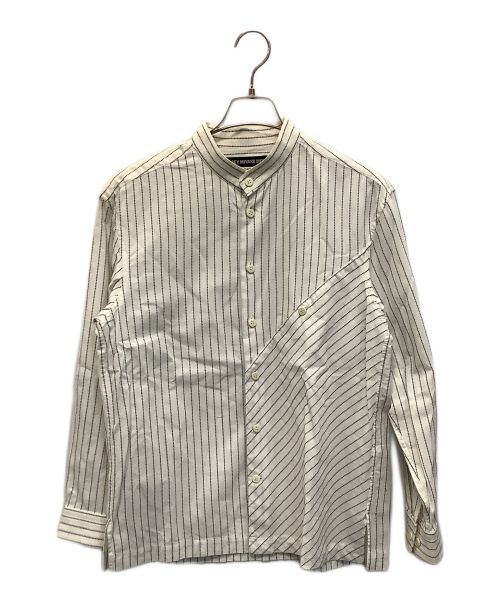 ISSEY MIYAKE MEN（イッセイミヤケメン）ISSEY MIYAKE MEN (イッセイミヤケメン) ストライプシャツ ホワイト サイズ:1の古着・服飾アイテム