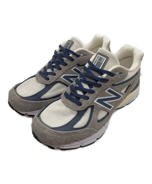 NEW BALANCE（ニューバランス）NEW BALANCE (ニューバランス) スニーカー グレー×ネイビー サイズ:26.5の古着・服飾アイテム