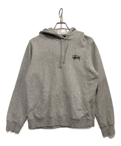 stussy（ステューシー）stussy (ステューシー) プルオーバーパーカー グレー サイズ:Mの古着・服飾アイテム