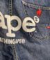 中古・古着 AAPE BY A BATHING APE (エーエイプ バイ アベイシングエイプ) デニムパンツ サイズ:L：7800円