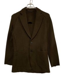 RAINMAKER（レインメーカー）の古着「RAGLAN SLEEVE MILANO RIB JACKET」｜ブラウン