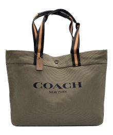 COACH（コーチ）の古着「キャンバストートバッグ」｜オリーブ