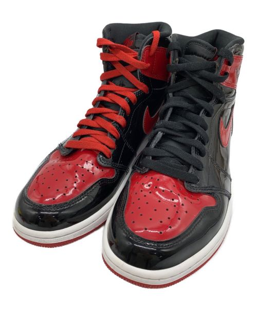 NIKE（ナイキ）NIKE (ナイキ) AIR JORDAN1 RETRO HIGH OG ブラック×レッド サイズ:27.5cmの古着・服飾アイテム