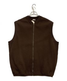 STEVEN ALAN（スティーブンアラン）の古着「MILANO ZIP VEST」｜ブラウン