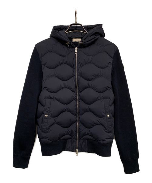 MONCLER（モンクレール）MONCLER (モンクレール) フード付ダウンジャケット ネイビー サイズ:Mの古着・服飾アイテム