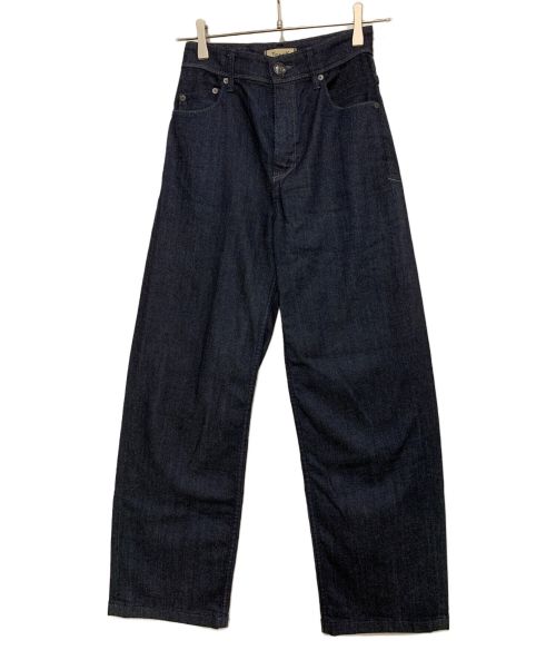 YANUK（ヤヌーク）YANUK (ヤヌーク) ワイドストレートデニムパンツ インディゴ サイズ:SIZE W23の古着・服飾アイテム