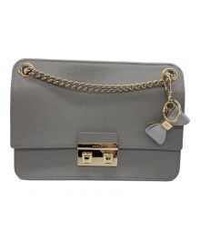 FURLA（フルラ）の古着「チェーンショルダーバッグ」｜グレー