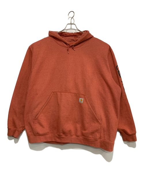 CarHartt（カーハート）CarHartt (カーハート) プルオーバーパーカー オレンジ サイズ:4XLの古着・服飾アイテム