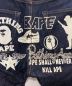 中古・古着 A BATHING APE (アベイシングエイプ) バックプリントデニムパンツ インディゴ サイズ:M：12000円