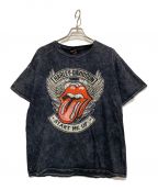 HARLEY-DAVIDSON×ROLLING STONESハーレーダビッドソン×ローリングストーンズ）の古着「プリントTシャツ」｜ブラック