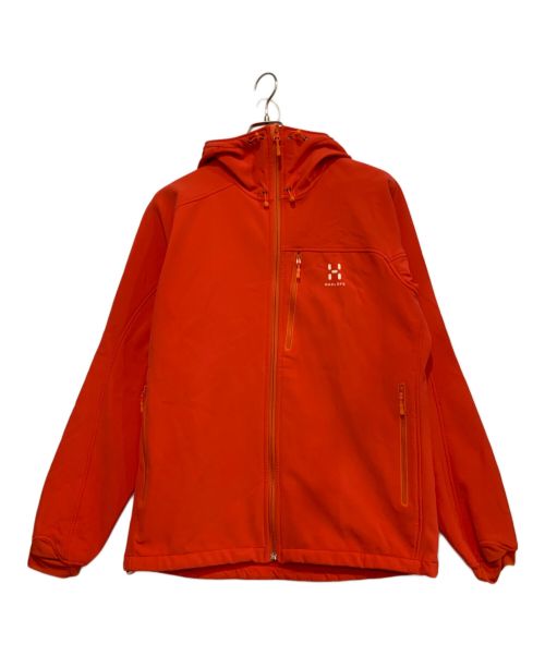 HAGLOFS（ホグロフス）HAGLOFS (ホグロフス) ソフトシェルジャケット オレンジ サイズ:Lの古着・服飾アイテム