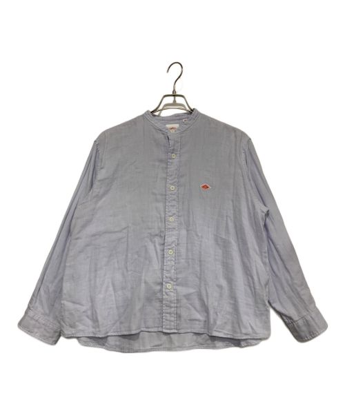 DANTON（ダントン）DANTON (ダントン) RAY BEAMS (レイ ビームス) ノーカラーシャツ ブルー サイズ:Mの古着・服飾アイテム