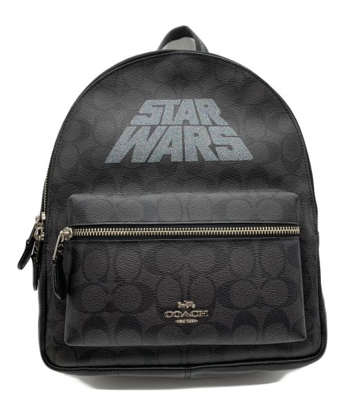 COACH（コーチ）COACH (コーチ) STAR WARS (スターウォーズ) リュック ブラックの古着・服飾アイテム