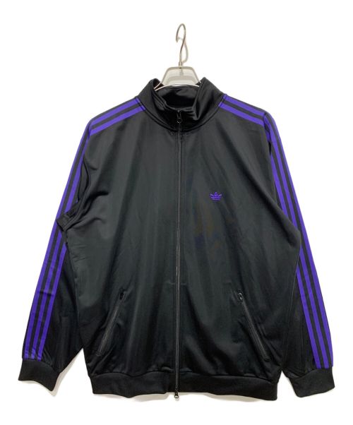 adidas（アディダス）ADIDAS (アディダス) トラックジャケット ブラック×パープル サイズ:Mの古着・服飾アイテム