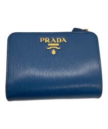 PRADA（プラダ）の古着「2つ折り財布」｜ブルー