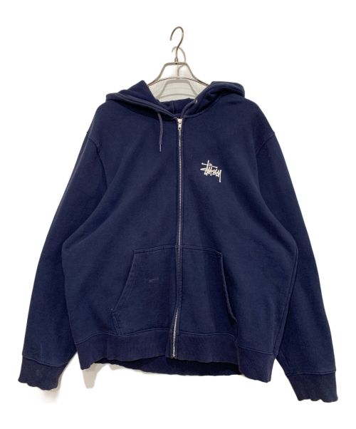 stussy（ステューシー）stussy (ステューシー) ジップパーカー ネイビー サイズ:XLの古着・服飾アイテム