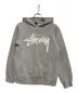 stussy（ステューシー）の古着「プルオーバーパーカー」｜グレー