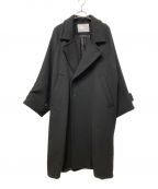 VOAAOVヴォアーブ）の古着「SOFT WOOL BEAVER LONG COAT」｜ブラック