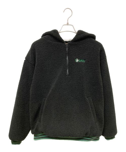 XLARGE×FR2（エクストララージ×エフアールツー）XLARGE×FR2 (エクストララージ×エフアールツー) BOA HOODIE ブラック×グリーン サイズ:Mの古着・服飾アイテム