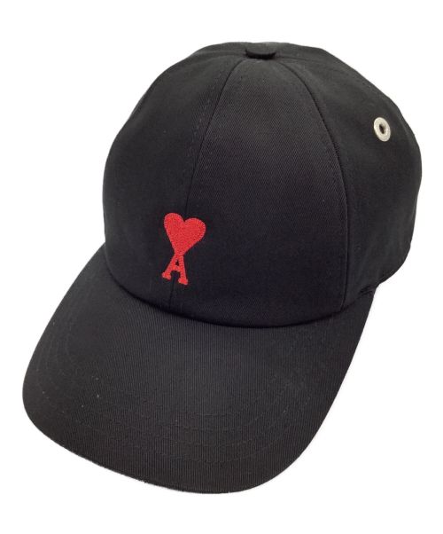 AMIPARIS（アミパリス）AMIPARIS (アミパリ) AMI DE COEUR CAP ブラック サイズ:FREEの古着・服飾アイテム