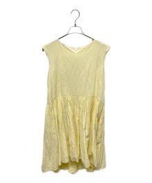 merlette（マーレット）の古着「”MERCADAL”TUMBLED COTTON DRESS」｜イエロー