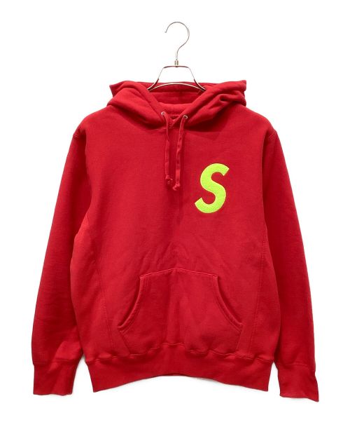 SUPREME（シュプリーム）SUPREME (シュプリーム) Sロゴプルオーバーパーカー レッド サイズ:Mの古着・服飾アイテム