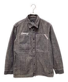 stussy（ステューシー）の古着「ワークシャツ」｜グレー