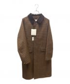 MACKINTOSHマッキントッシュ）の古着「Brown Check Wool & Mohair Oversized Coat」｜ブラウン