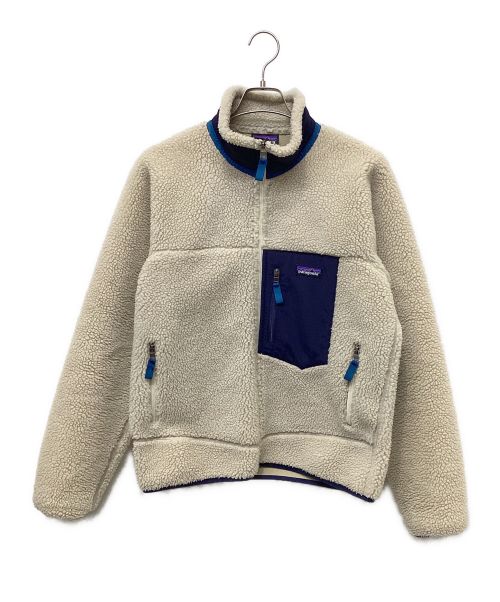 Patagonia（パタゴニア）Patagonia (パタゴニア) クラシックレトロXジャケット ベージュ×ネイビー サイズ:Sの古着・服飾アイテム