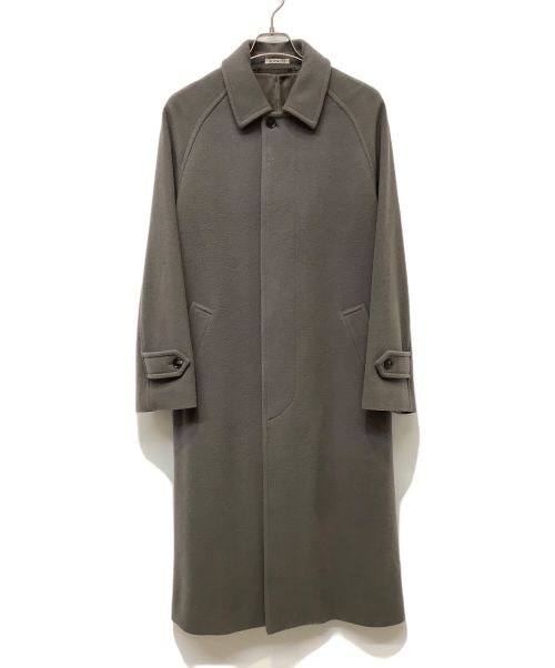 AURALEE（オーラリー）AURALEE (オーラリー) CASHMERE WOOL MOSSER SOUTIEN COLLAR COAT グレー サイズ:3の古着・服飾アイテム