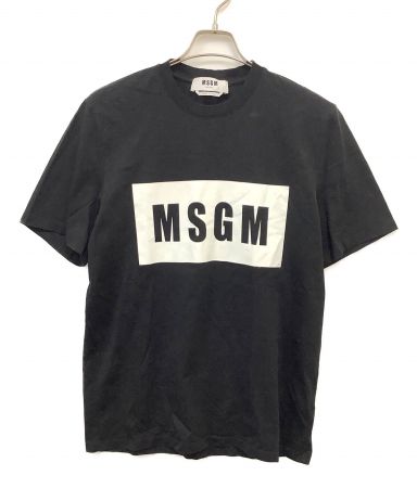 中古・古着通販】MSGM (エムエスジーエム) ボックスロゴT ブラック