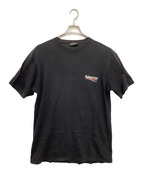 BALENCIAGA（バレンシアガ）BALENCIAGA (バレンシアガ) キャンペーンロゴTシャツ ブラック サイズ:XSの古着・服飾アイテム