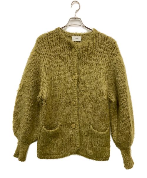 CLANE（クラネ）CLANE (クラネ) SHAGGY OVER CARDIGAN 黄緑 サイズ:1の古着・服飾アイテム