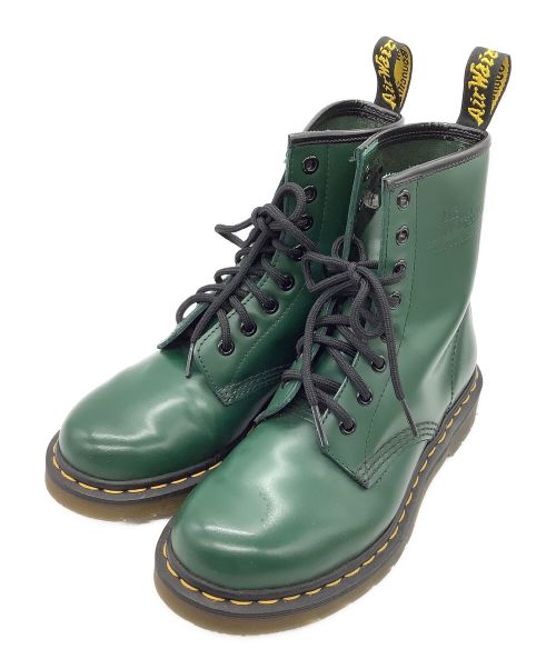 Dr.Martens（ドクターマーチン）Dr.Martens (ドクターマーチン) 8ホールブーツ グリーン×ブラック サイズ:UK 4の古着・服飾アイテム