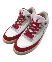 NIKE（ナイキ）の古着「Air Jordan 3 Retro "Tinker White/University Red"」｜レッド×ホワイト