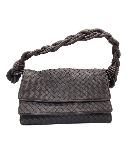 BOTTEGA VENETA（ボッテガベネタ）BOTTEGA VENETA (ボッテガベネタ) ハンドバッグ ブラウンの古着・服飾アイテム