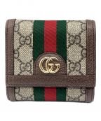 GUCCIグッチ）の古着「2つ折り財布」｜ベージュ