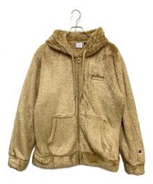 Champion×LOVELESS（チャンピオン×ラブレス）の古着「別注 シェルパフリース ジップアップパーカー」｜ブラウン