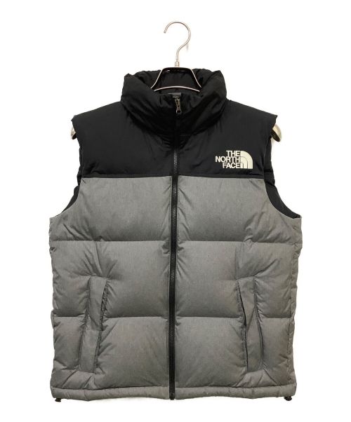 THE NORTH FACE（ザ ノース フェイス）THE NORTH FACE (ザ ノース フェイス) ノベルティヌプシベスト ブラック×グレー サイズ:Mの古着・服飾アイテム