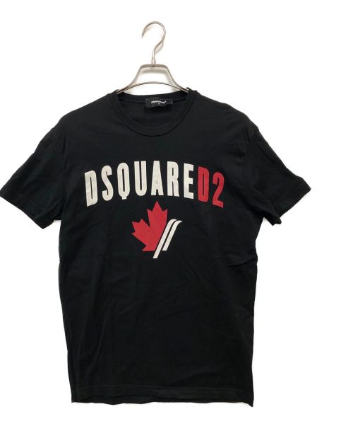 DSQUARED2（ディースクエアード）DSQUARED2 (ディースクエアード) プリントTシャツ ブラック サイズ:Sの古着・服飾アイテム