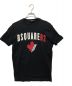 DSQUARED2（ディースクエアード）の古着「プリントTシャツ」｜ブラック