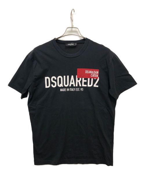 DSQUARED2（ディースクエアード）DSQUARED2 (ディースクエアード) プリントTシャツ ブラック サイズ:Lの古着・服飾アイテム