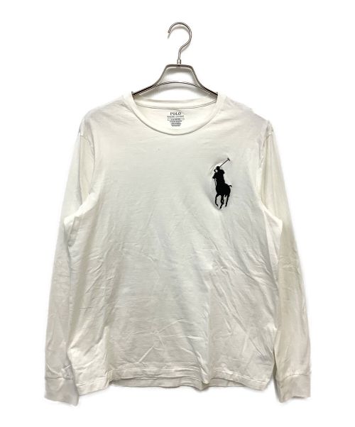 RALPH LAUREN（ラルフローレン）RALPH LAUREN (ラルフローレン) ビッグポニー クルーネックTEE ホワイト サイズ:Lの古着・服飾アイテム