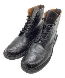 Tricker's（トリッカーズ）の古着「STEPHYウイングチップシューズ」｜ブラック