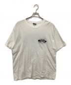 stussyステューシー）の古着「バックプリントTEE」｜ホワイト×ブラック