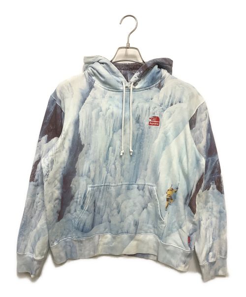 THE NORTH FACE（ザ ノース フェイス）THE NORTH FACE (ザ ノース フェイス) Supreme (シュプリーム) lce Climb Hooded Sweatshirt ライトブルー サイズ:Mの古着・服飾アイテム